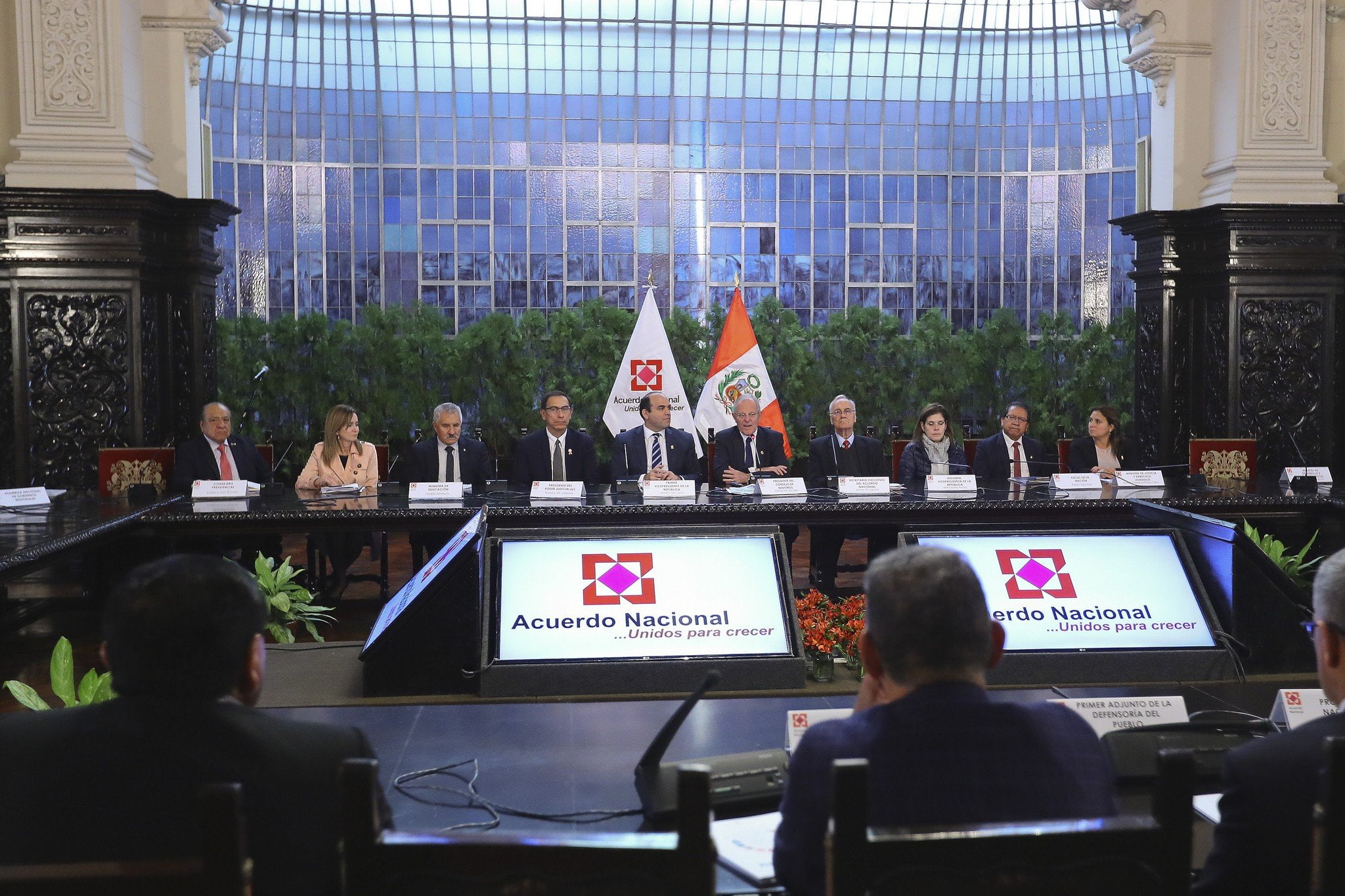 Durante exposición ante el Foro del Acuerdo Nacional hizo un balance de su primer año de gestión y explicó los principales proyectos que se ejecutarán durante segundo año de gobierno