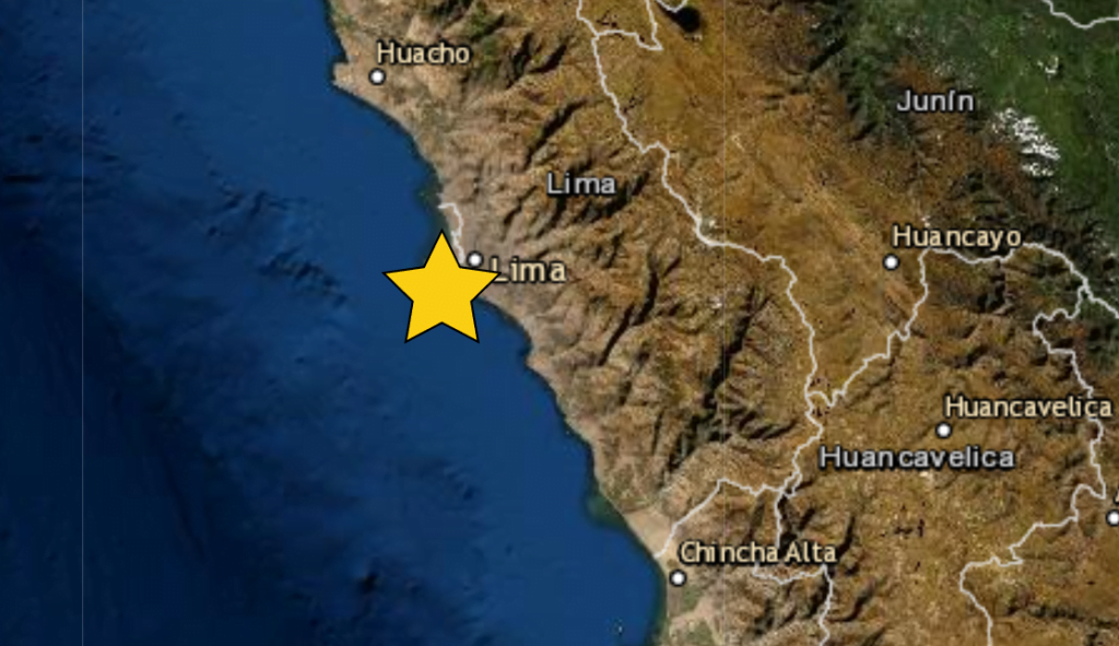 Sismo en Lima de magnitud 3 7 se registró hoy 26 de mayo con epicentro