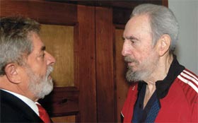 Fidel y Lula