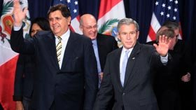 Alan García y Bush