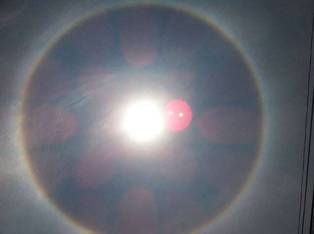 Halo solar sorprendió a limeños