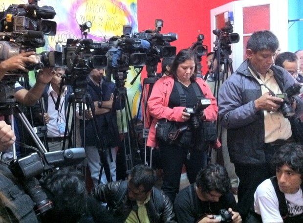 Periodistas en Lima