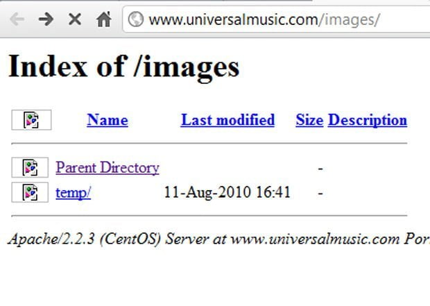 Sitio de Universal destruído por #OpMegaupload