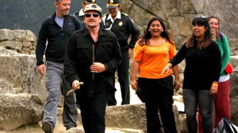 Bono en Machu Picchu