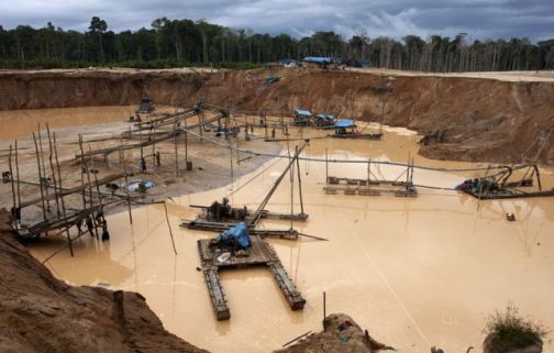 Estragos de la minería ilegal