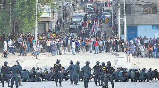 Protestas mineras en Madre de Dios