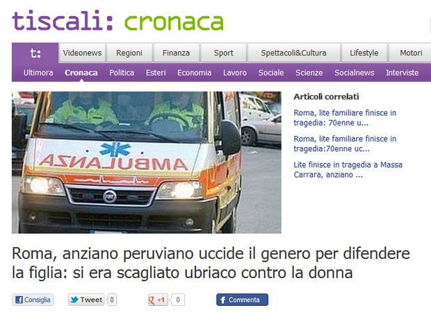 Captura de medios italianos
