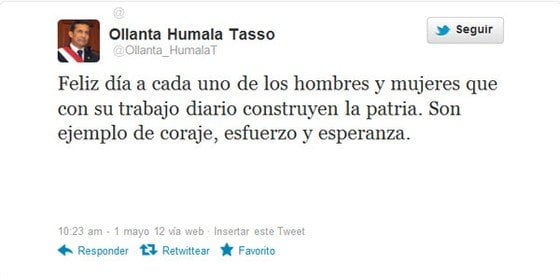 Ollanta Humala Twitter