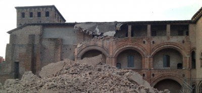 Iglesia afectada por sismo en Italia