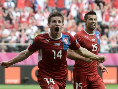 Los checos celebraron su primer triunfo en la Eurocopa