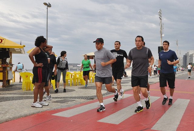 Ollanta Humala inició sus actividades en Brasil trotando (Foto: Presidencia de la República)