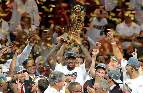 Miami Heat celebra su segundo título de la NBA