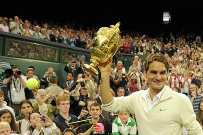 Federer celebra su séptimo título en la catedral del tenis WIMBLEDON