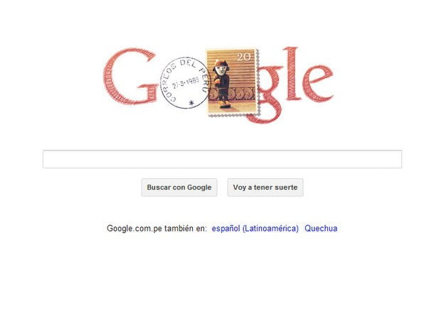 Doodle por la Independencia del Perú