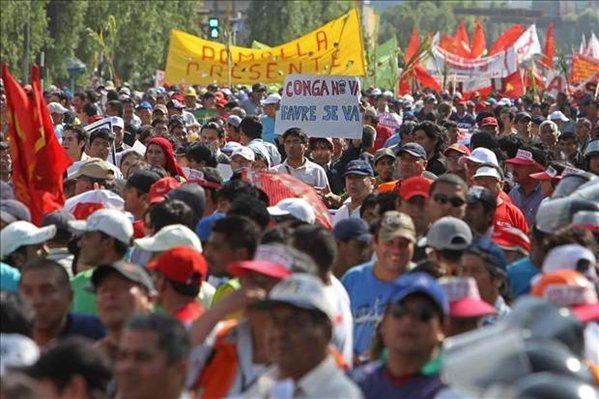 Protestas en Cajamarca