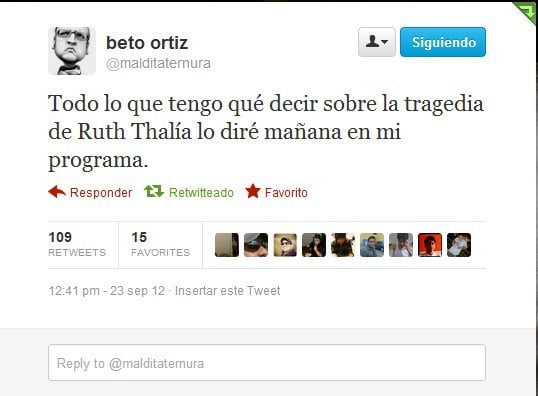 Twitter de Beto Ortiz