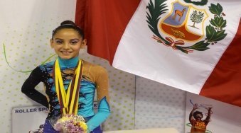 Carla Corminboeuf obtuvo cuatro medallas de bronce en el campeonato Sudamericano de Gimnasia rítmica