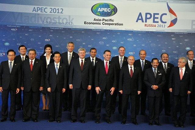 Ollanta Humala y los presidentes de APEC