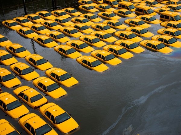 Las precipitaciones y el desborde de los ríos regaron de agua las calles de Nueva York y varias localidades