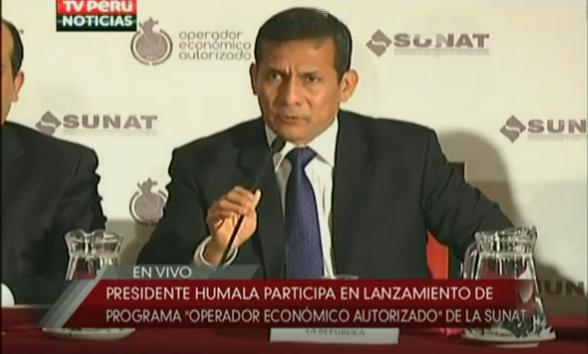 SUNAT lanzó el programa del Operador Económico Autorizado, en una ceremonia a la que asistió el presidente de la nación