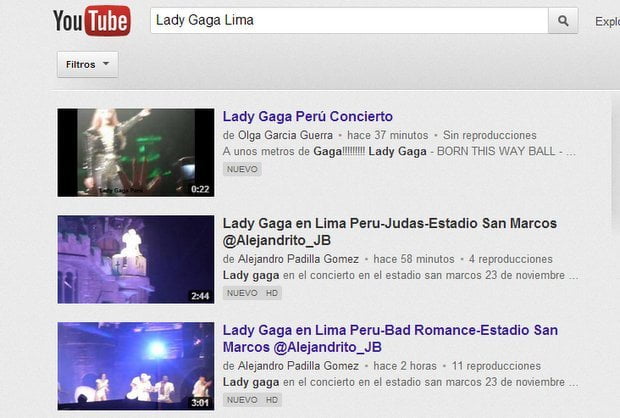 Lady Gaga Youtube