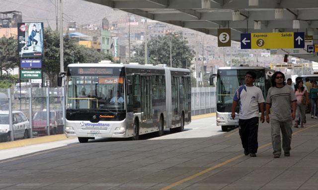Metropolitano sólo ofrecerá rutas A,B y C por feriado