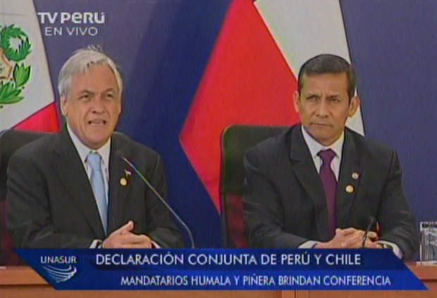 Sebastián Piñera y Ollanta Humala