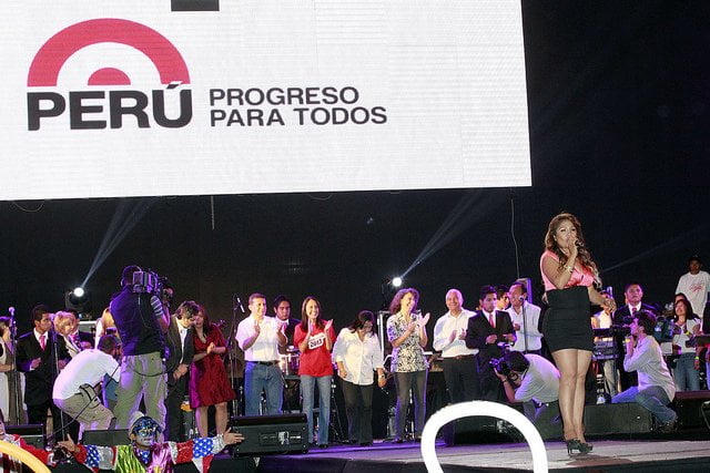 Corazón Serrano cerró con broche de oro "fiesta del pueblo" (Foto: Presidencia)