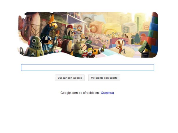 Portada de Google hoy 24 de diciembre