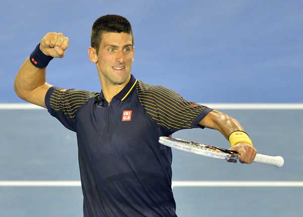 Novak Djokovic jugó  un “partido exhibición” antes de disputar su cuarta final del Abierto de Australia.