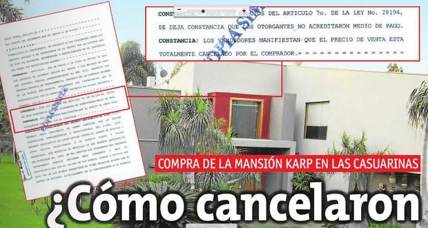 La mansión Karp sigue en la mira de la Fiscalía