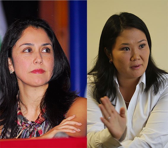 Nadine Heredia y Keiko Fujimori