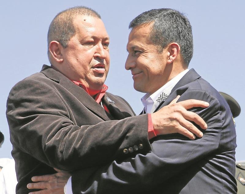 Hugo Chávez y Ollanta Humala