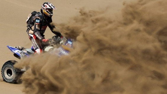 Marcos Patronelli ganó la segunda etapa del Dakar 2013 desarrollada íntegramente en Pisco y con ello alcanzó la punta en cuatriciclos