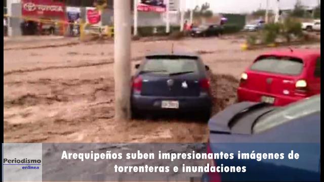 El temporal en Arequipa dejó víctimas y serios daños (Youtube)