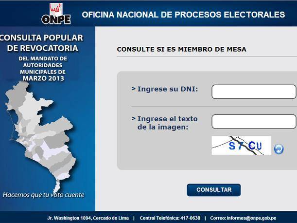 Averigua si eres miembro de mesa para la consulta popular del próximo 17 de marzo.