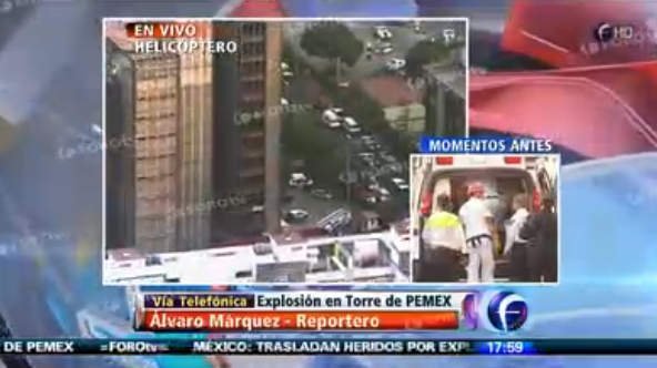 Explosión en Torre Pemex (Foro TV)