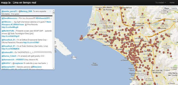 El nuevo mapa interactivo http://mapp.la/lima