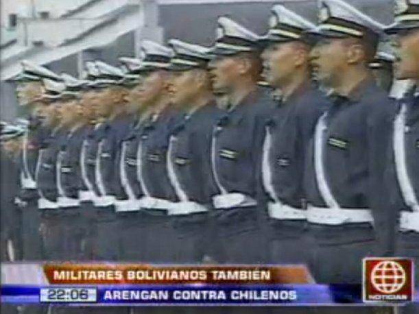 Militares bolivianos también arengaban contra Chile