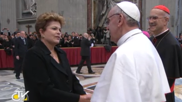 Dilma Rousseff: "El papa es argentino, pero Dios es brasileño"