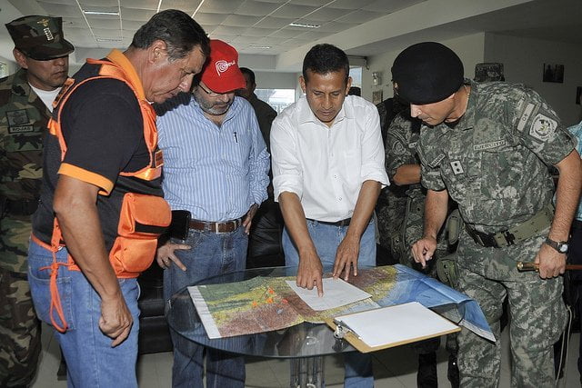 Ollanta Humala llegó a zona de Codo de Pozuzo (Presidencia)