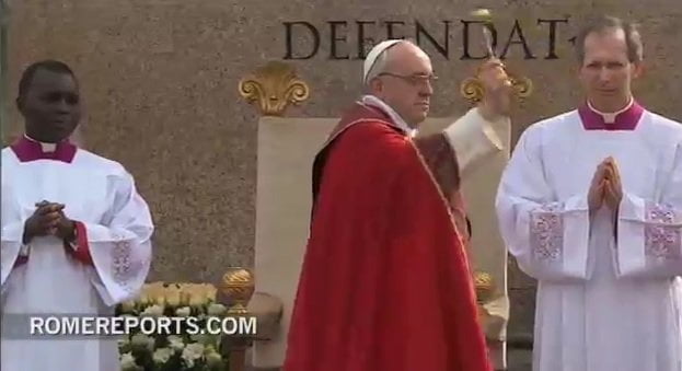 El Papa Francisco celebró Domingo de Ramos