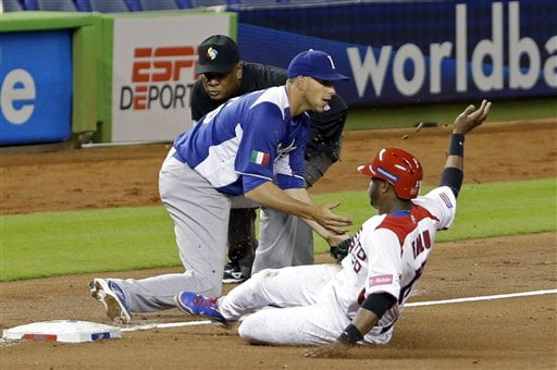 Puerto Rico sacó a Italia del campeonato en un partido donde tuvo que revertir tres carreras de diferencia.