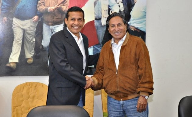 Ollanta Humala y Alejandro Toledo en buenos tiempos (Foto: La Mula)