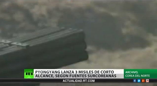 Amenaza de guerra: Seúl asegura que Corea del Norte lanzó tres misiles (Video)