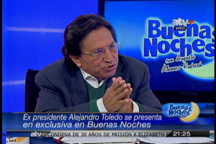 Toledo: "Mi error fue no persuadir a mi suegra para que no invierta en el Perú"