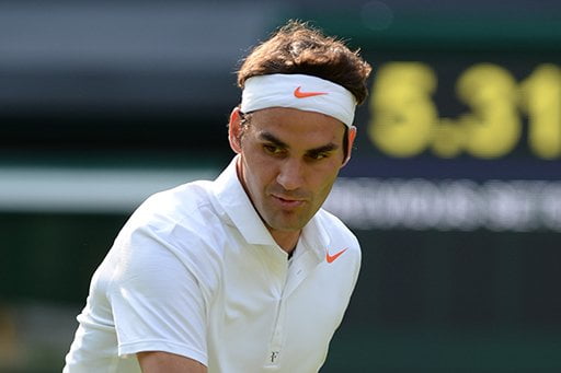 Tempranamente Wimbledon quedó sin dos de los principales tenistas: el último campeón Roger Federer (en la foto) y el español Rafael Nadal.