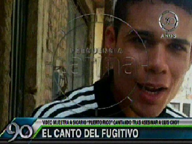 Asesino de Luis Choy grabó canción y difunden video para buscarlo