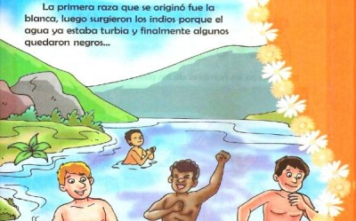 Libro de primaria con frases racistas: Los 'indios' y 'negros' salieron del 'agua turbia