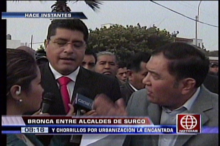 Alcaldes de Surco y Chorrillos casi se agarran a golpes por límites